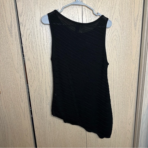 White House Black Market Black Asymmetrical Swimsuit Cover XL - Picture 6 of 6